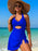 Cutout Printed Halter Neck One-Piece Swimwear - Byyde