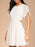 Cut-Out Flutter Sleeve Mini Dress - Byyde