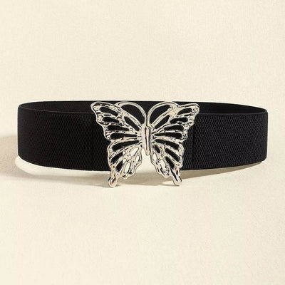 Butterfly Alloy Buckle Elastic Belt - Byyde