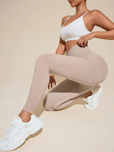 Solid High Rise Active Leggings - Byyde
