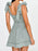 Bow-Shoulder Square Neck Denim Mini Dress - Byyde