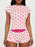 Heart Print Top and Shorts Loungewear Set - Byyde