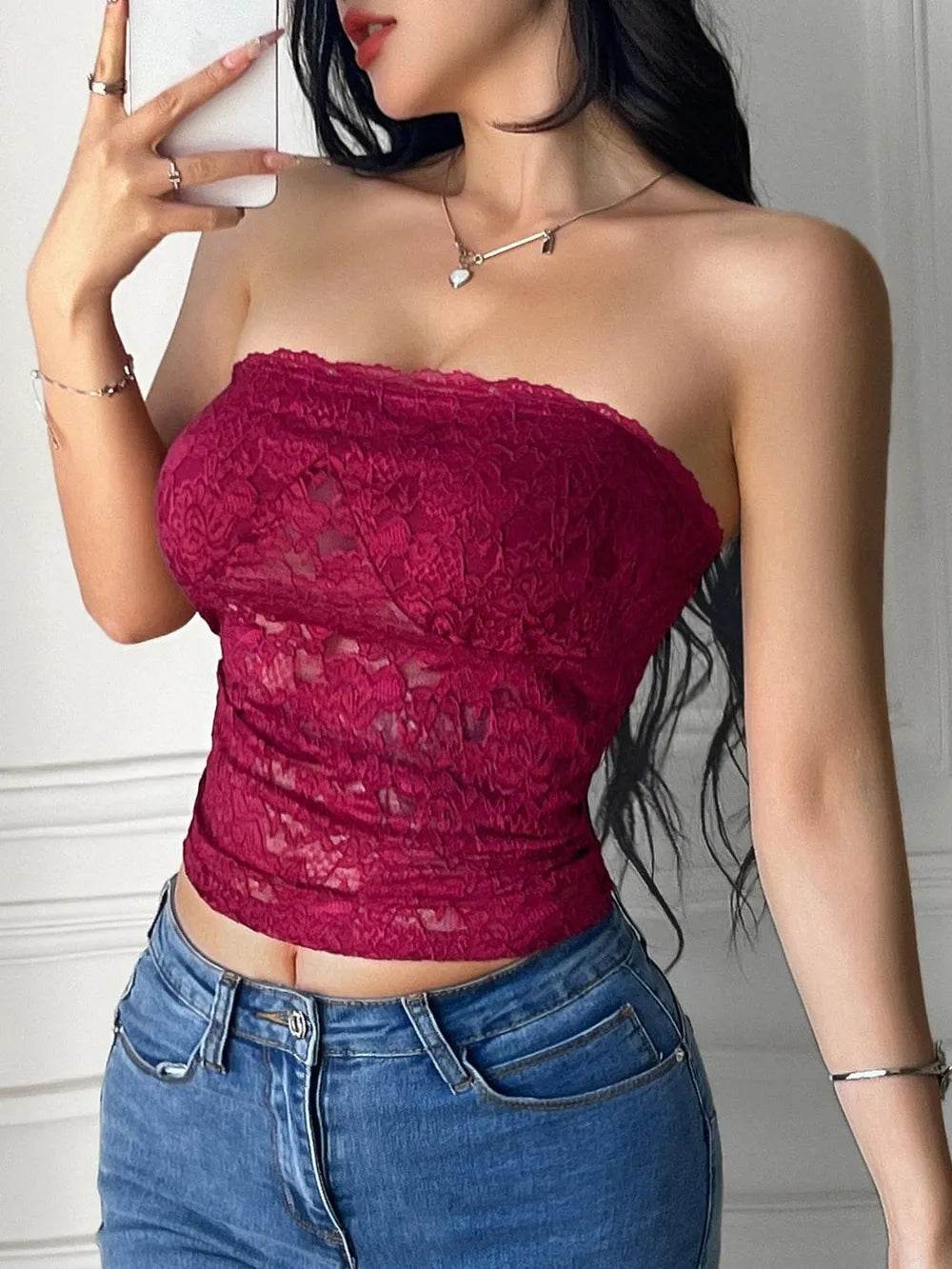 Devine Lace Tube Top - Byyde