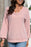 Texture V-Neck Long Sleeve Sweatshirt - Byyde
