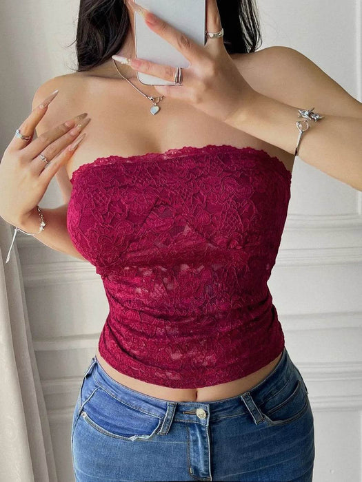 Devine Lace Tube Top - Byyde
