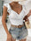 Eyelet Lace Ruffled Corset Bodysuit - Byyde