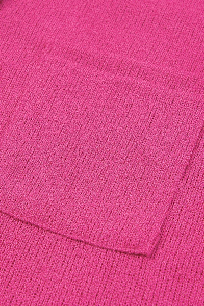 Exposed Seam Detail Henley Knit Hoodie - Byyde