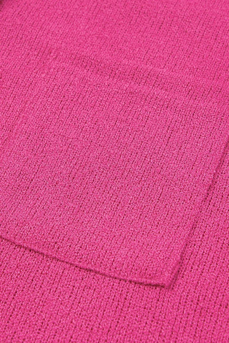 Exposed Seam Detail Henley Knit Hoodie - Byyde