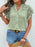 Swiss Dot Cutout Button Down Shirt - Byyde