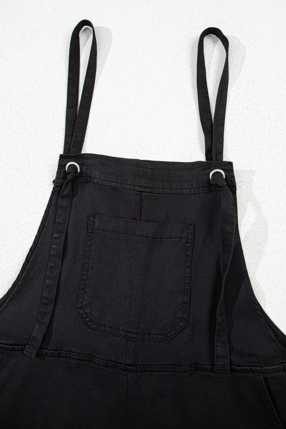 Square Neck Denim Overalls with Pockets - Byyde