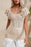 Openwork Ruffled Scoop Neck Knit Top - Byyde