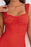 Ruched Sweetheart Neck Hem Detail Dress - Byyde