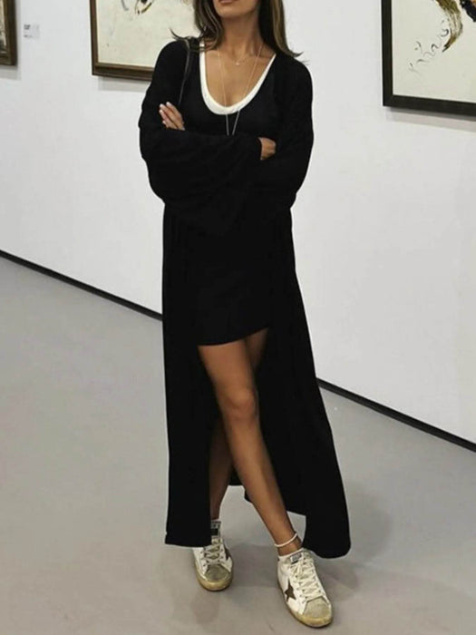 Cami Shorts and Open Front Cardigan Three Piece Set - Byyde
