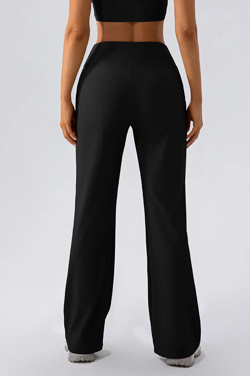High Waist Straight Active Pants - Byyde