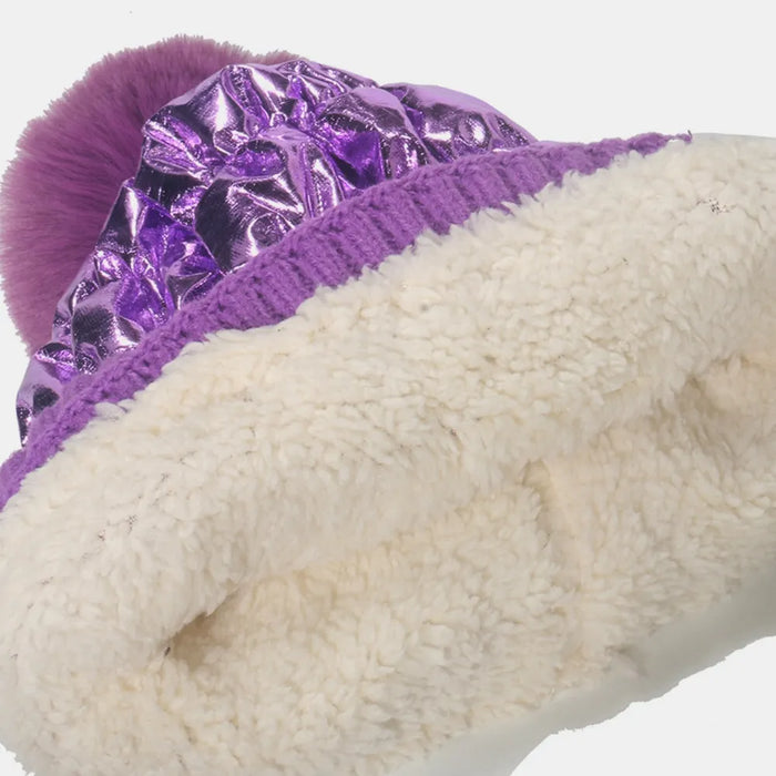 Thermal Knit Hat with Pompom - Byyde