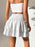 Smocked Layered Mini Skirt - Byyde