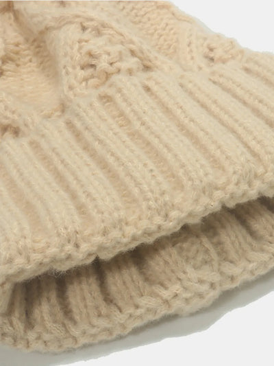 Roll Rim Cable-Knit Hat - Byyde