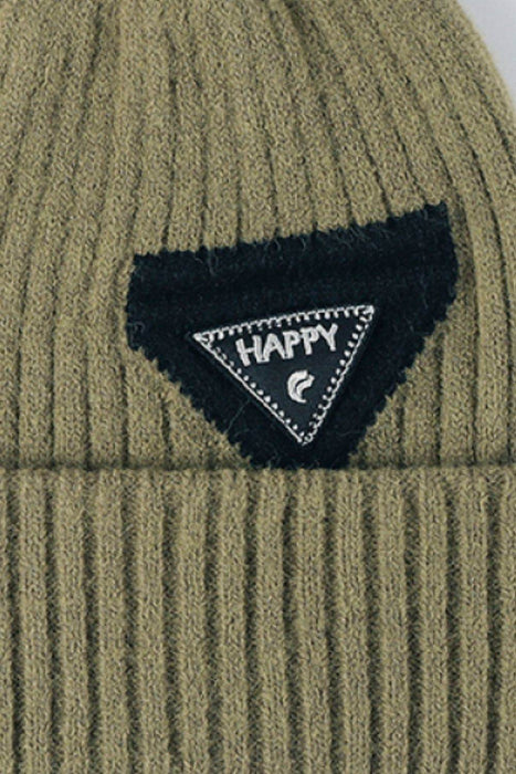 HAPPY Contrast Beanie - Byyde