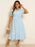 Striped Button-Down Midi Shirt Dress with Ruffle Sleeves - Byyde
