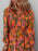 Smocked Floral Print Long Sleeve Maxi Dress - Byyde