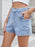 High Waist Cargo Denim Shorts - Byyde