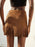 Studded Fringe Mini Skirt - Byyde