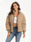 Zip Up Turtleneck Long Sleeve Puffer Jacket - Byyde