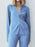 Texture Long Sleeve Top and Pants Lounge Set - Byyde