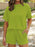 Full Size Ribbed Short Sleeve Top and Shorts Two-Piece Set Plus Size - Byyde
