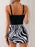 Printed Scoop Neck Wide Strap Two-Piece Swimwear - Byyde