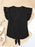 V-Neck Tie-Front Flutter Sleeve Blouse - Byyde