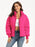 Zip Up Turtleneck Long Sleeve Puffer Jacket - Byyde