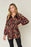 Double Take Full Size Printed Button Up Long Sleeve Shirt - Byyde