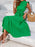 Frill Mock Neck Ruffled Cap Sleeve Midi Dress - Byyde