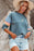 Color Block Round Neck Long Sleeve Sweatshirt - Byyde