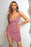 Sequin Spaghetti Strap Slit Dress - Byyde