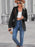 Button Up Long Sleeve Denim Jacket - Byyde