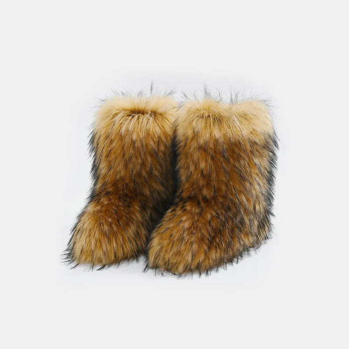 Thermal Fuzzy Platform Boots - Byyde