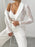 Lace Lapel Collar Long Sleeve Blazer - Byyde