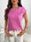 Round Neck Cap Sleeve Knit Top - Byyde