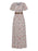 Full Size Printed V-Neck Short Sleeve Maxi Dress Plus Size - Byyde
