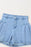 Pleated Patchwork Panel Lightweight Denim Shorts - Byyde