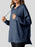 Slit Drawstring Waffle Knit Hoodie - Byyde