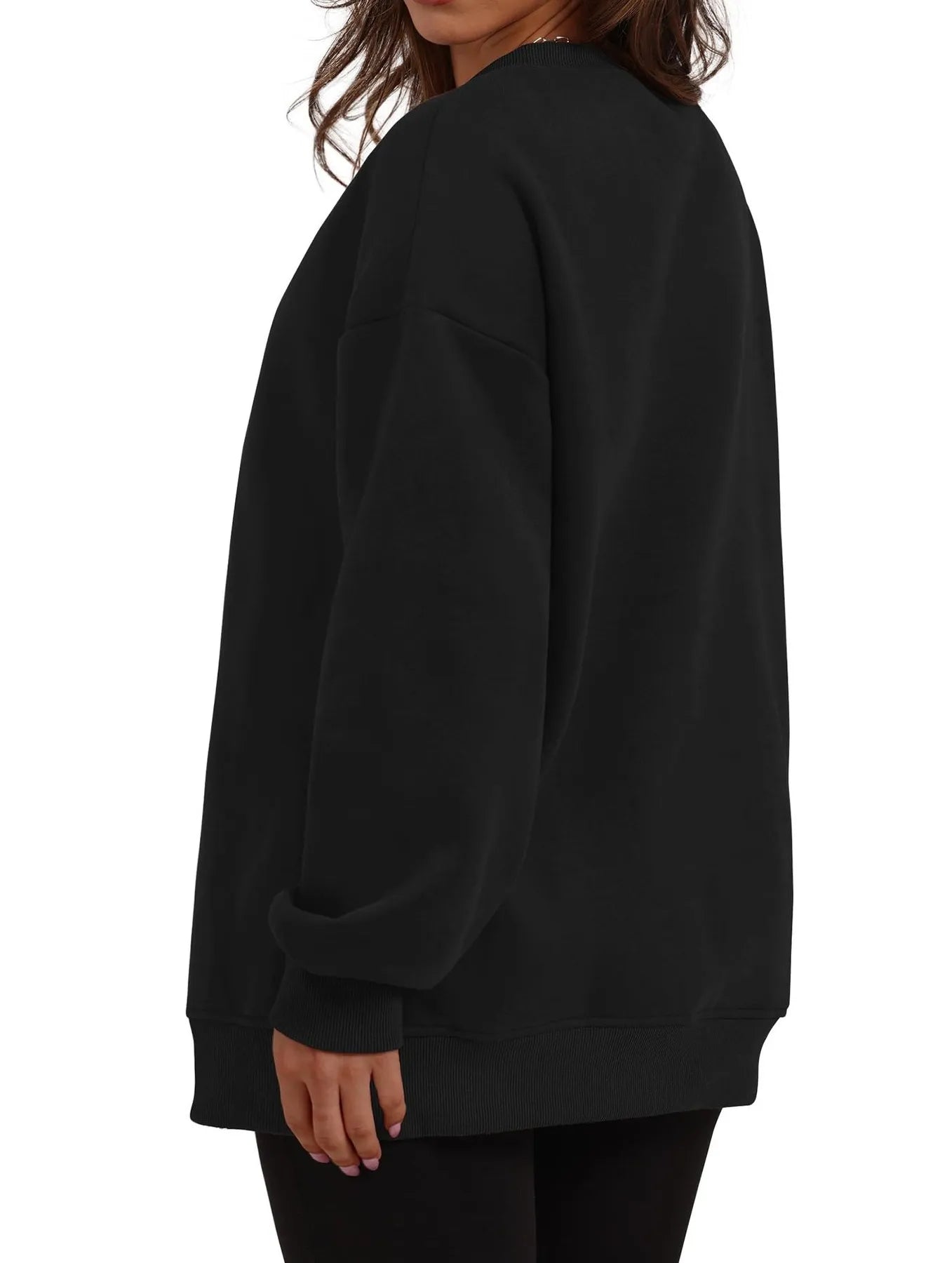 Oversized Long Sleeve Crewneck Sweatshirt - Byyde