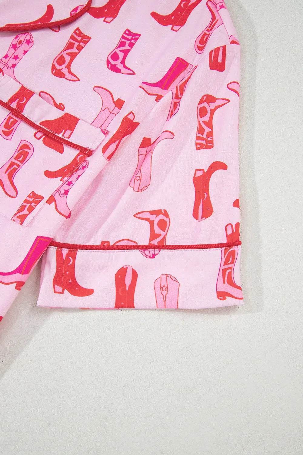 Cowgirl Boots Printed Shirt and Shorts Set - Byyde