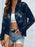 Sheer Lace Zip Up Long Sleeve Jacket - Byyde