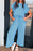 Ribbed Knit Round Neck Top and Pants Casual Set - Byyde