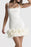 Ruched Square Neck Sleeve Mini Dress - Byyde