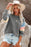 Color Block Round Neck Long Sleeve Sweatshirt - Byyde
