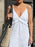 Ruffled V-Neck Maxi Dress - Byyde